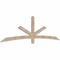 Ekena Millwork Alberta Smooth Timber Gable Bracket, Douglas Fir, 96"W x 28"H x 1 1/2"D x 3 1/2"F, 7/12 Pitch GBW096X28X0204ALB00SDF - alternate 2